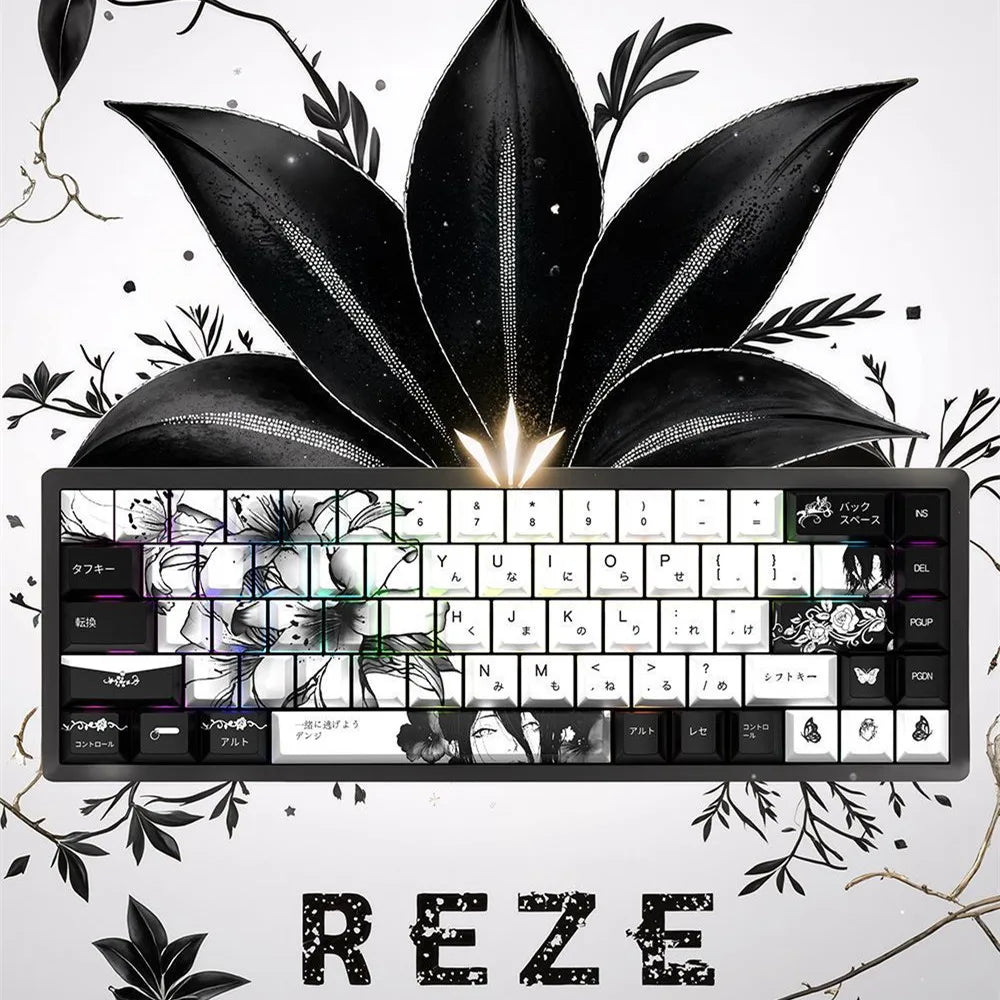 Translucent Sublimation Cherry Height  Mechanical Gaming  Keyboard