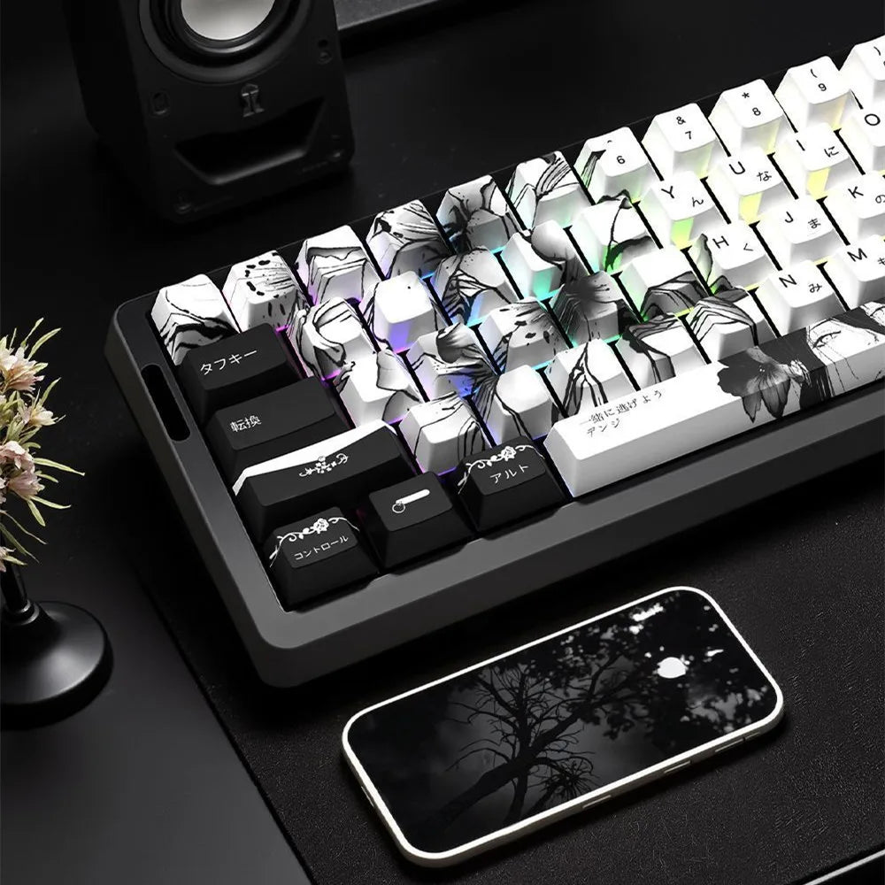 Translucent Sublimation Cherry Height  Mechanical Gaming  Keyboard