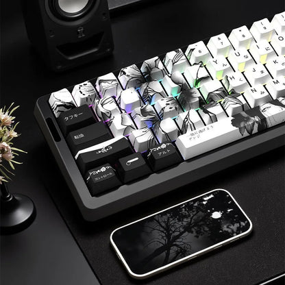 Translucent Sublimation Cherry Height  Mechanical Gaming  Keyboard