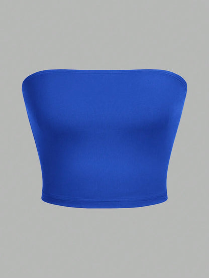 3 Women's strapless vest sleeveless crop top wrapped chest top clothing
