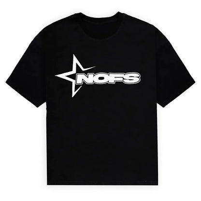 Y2K T-shirt ShortStreet Fashion Print Round Neck Short Sleeve Top Casual Loose Drawstring Shorts Men Clothing Top