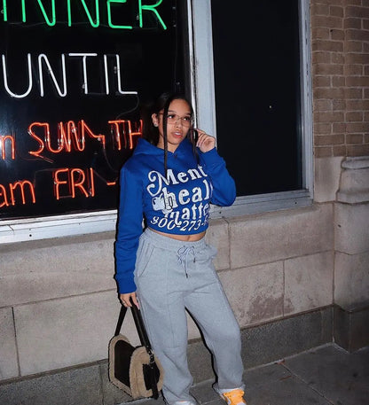 High Street Trendy Streetwear Harajuku Retro Letter Print Colorful Hoodie Men Casual Oversized Sweatshirt Women