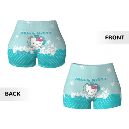 Custom Hello Kitty Cat Gym Shorts Women Athletic Shorts