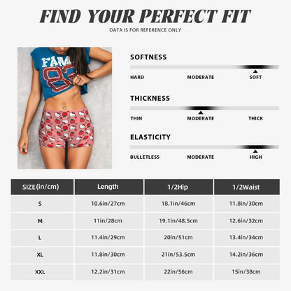 Custom Hello Kitty Cat Gym Shorts Women Athletic Shorts