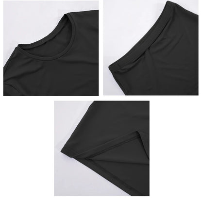 Womens Dress Sets Long Sleeve Crop Tops And Mid Calf Skirt Suit Fashion 2PCS Set Slim