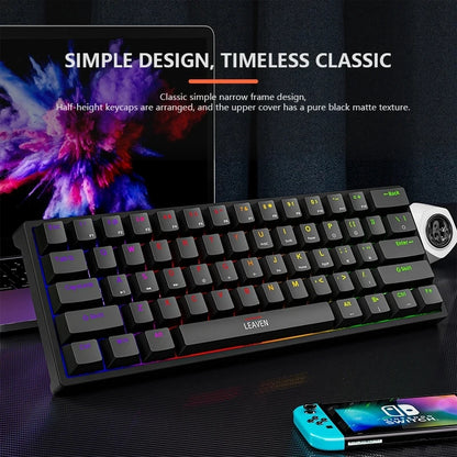 Mini Backlit RGB Gaming Mechanical Keyboard Gamer Mechanic Kit Custom