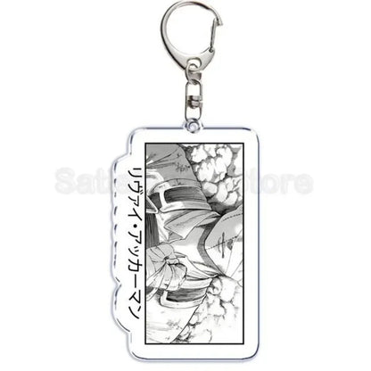 Hot Atan Allen Yeager Keychain Pendant Rtacking of The Giants Armin Arlert Levi Ackermole Playing Double Sided Acrylic Keyring