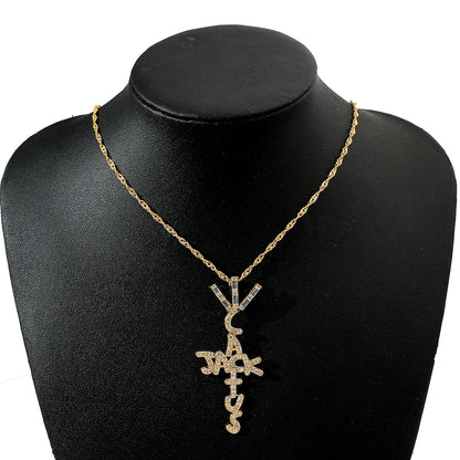 Scott Cactus Jack Pendant Necklace - Ice Crystal Cubic Zirconia Jewelry
