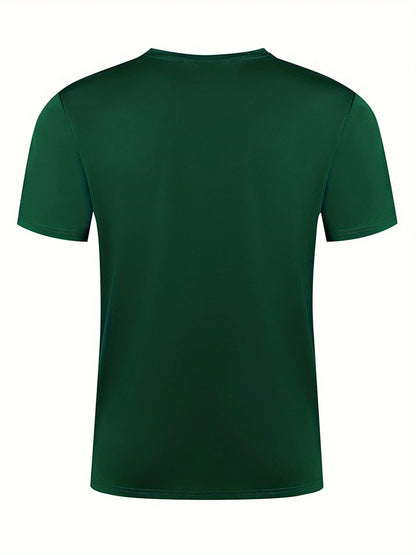 r men's 100% pure cotton casual loose plus size gesture eye personalized pattern printed round neck short sleeved T-shirt