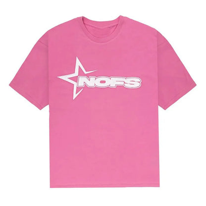 Y2K T-shirt ShortStreet Fashion Print Round Neck Short Sleeve Top Casual Loose Drawstring Shorts Men Clothing Top