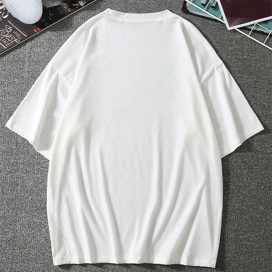 Men Tshirts Graphic Streetwear Y2K Print Short Sleeve Cotton Tops Tees Oversized T-Shirt Clothing