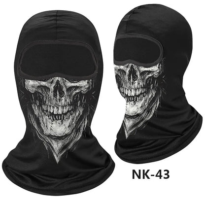 Skull Men Balaclava Mask Cycling  Face Cover Motorcycle Bicycle Headgear Full Face Bandana Breathable Windproof