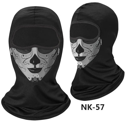 Skull Men Balaclava Mask Cycling  Face Cover Motorcycle Bicycle Headgear Full Face Bandana Breathable Windproof