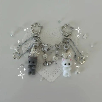 Y2K  matching cat keychains! ‍⬛