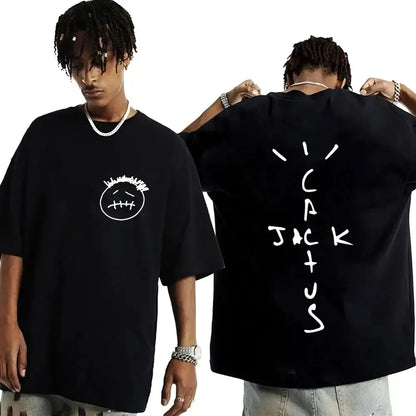 Cactus Jack Music Album T Shirts Mens Short Sleeve T-shirt Oversized