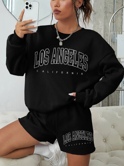 Woman Sweatshirts California West Coast Print Female hoodie Long Sleeves O-neck Pullovers Sporty and Rich Clothing