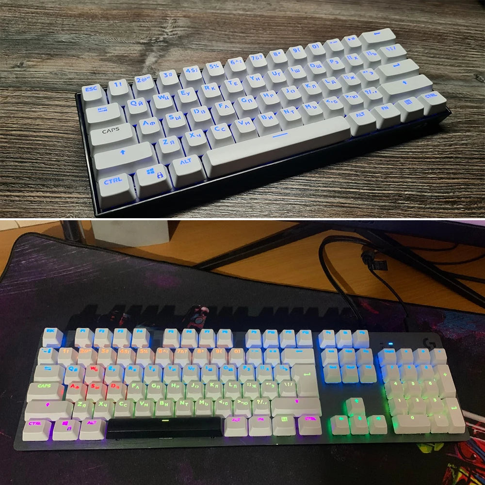 104 Keys Keycaps Highly RGB Backlit Mechanical Keyboard Keycap