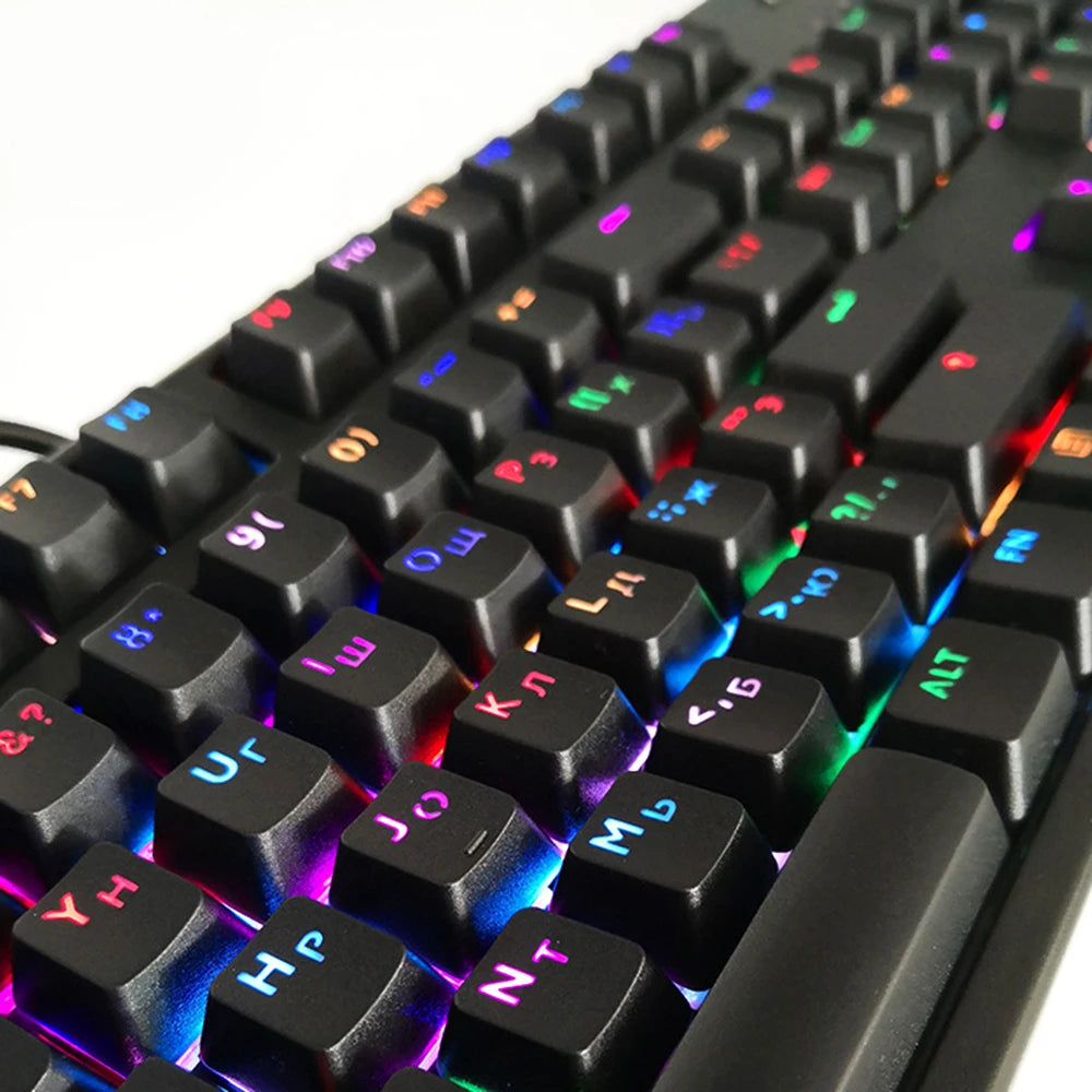 104 Keys Keycaps Highly RGB Backlit Mechanical Keyboard Keycap