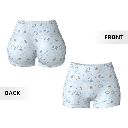 Custom Hello Kitty Cat Gym Shorts Women Athletic Shorts