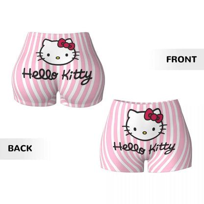 Custom Hello Kitty Cat Gym Shorts Women Athletic Shorts