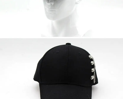 Women Men Snapback Adjustable Vintage Iron Chain Hats