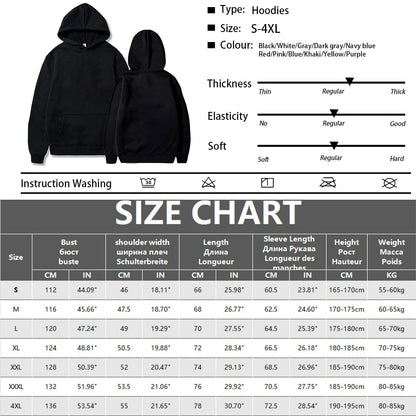 Men's Hoodies Autumn Long SleeveHooded Sweatshirts Streetwear Loose Pullover Casual Black Gray Street Hooded Tops