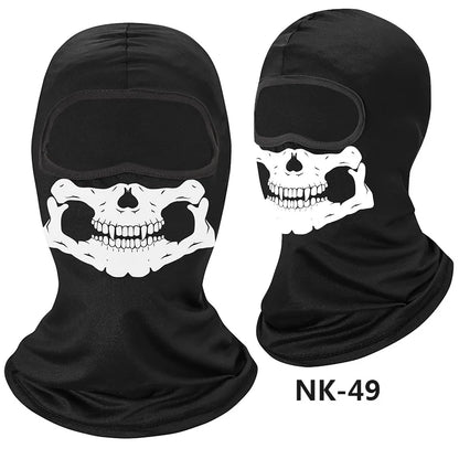 Skull Men Balaclava Mask Cycling  Face Cover Motorcycle Bicycle Headgear Full Face Bandana Breathable Windproof
