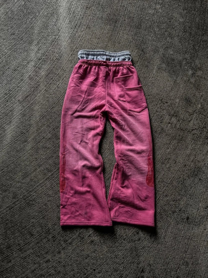 High Street Trendy Pants High Street Ins Trendy Brand Men's and Loose Straight Tube Embroidered Printed Casual Pants