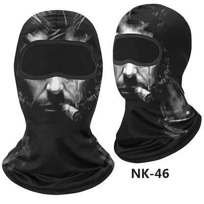 Skull Men Balaclava Mask Cycling  Face Cover Motorcycle Bicycle Headgear Full Face Bandana Breathable Windproof