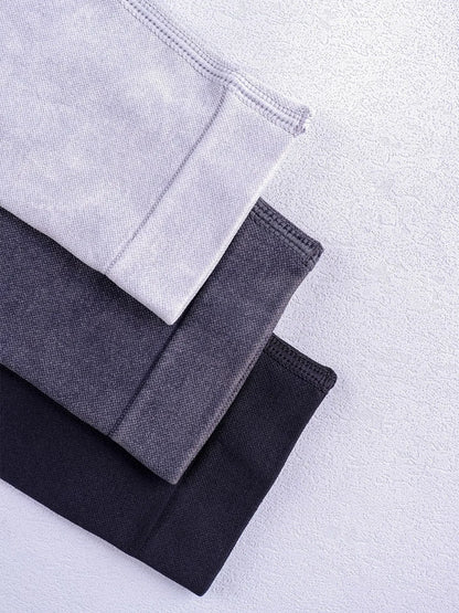 Women Seamless Gym High Waist Yoga Pants Lifting Outdoor Sports Tight Waist Letter Sand Washed Pants Exercise Yoga Leggings