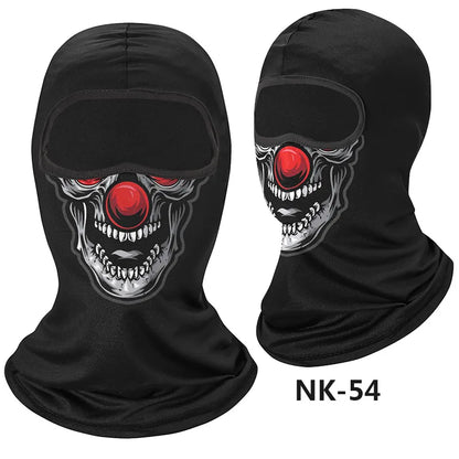 Skull Men Balaclava Mask Cycling  Face Cover Motorcycle Bicycle Headgear Full Face Bandana Breathable Windproof