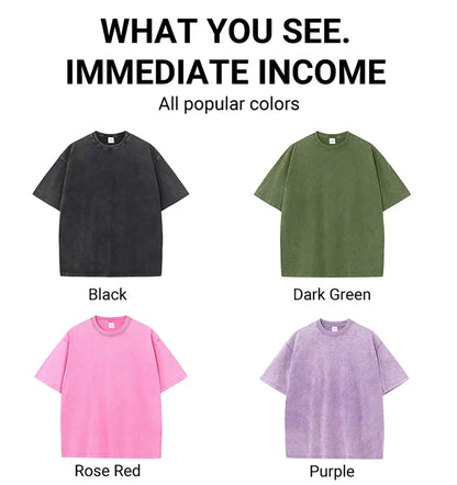 Womans Cotton Washed T-Shirts Fashion Loose O-Neck Short Sleeve Brooklyn New York Printing Tops Female Clothes