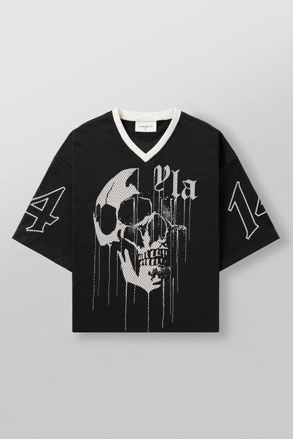 YA Trendy Brand Super Large T-shirt Men Sports Fitness Quick Breathable Large Mesh Printed Short Sleeve Top