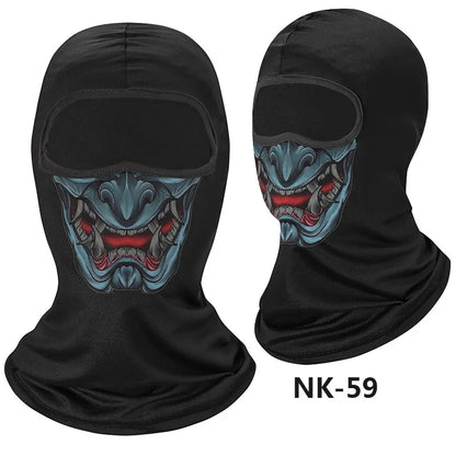 Skull Men Balaclava Mask Cycling  Face Cover Motorcycle Bicycle Headgear Full Face Bandana Breathable Windproof