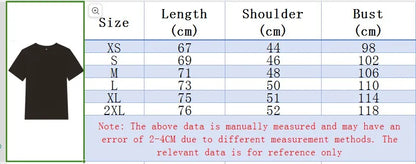 Men's cotton fashionable casual loose printed round neck short sleeved T-shirt top
