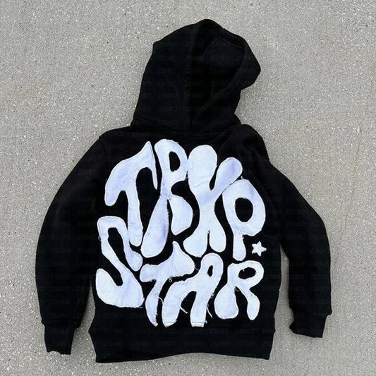 Harajuku Letter Print hoodies men graphic y2k top oversized hoodie Couples American streetwear goth women clothes