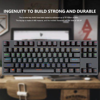 Mini Backlit RGB Gaming Mechanical Keyboard Gamer Mechanic Kit Custom