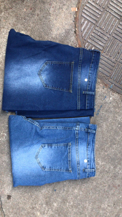 Denim Womens Pants High-stretch Ripped Jeans High-waisted Flared for Women