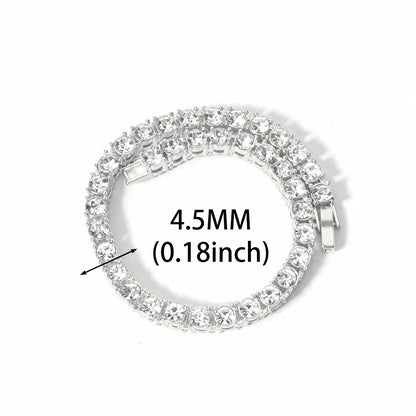 New Miami Iced Out Cuban Link Chain Bracelet For Men&Women Full Rhinestones Charms Hip Hop Jewelry 13mm Crystal Chain Party Gift