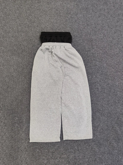 Y2K High-Waisted Printed Embroidered Street GuaLeg Double Waist Design Fashionablerd Pants Spring Summer Casual Straight