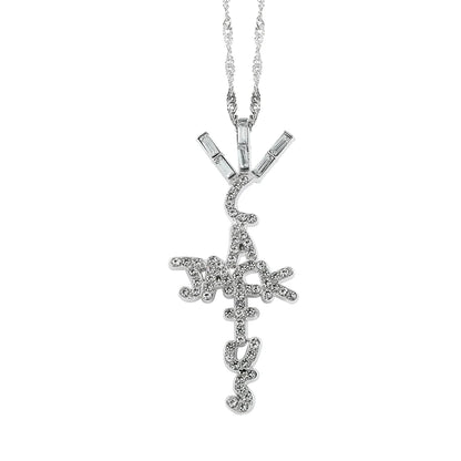 Scott Cactus Jack Pendant Necklace - Ice Crystal Cubic Zirconia Jewelry