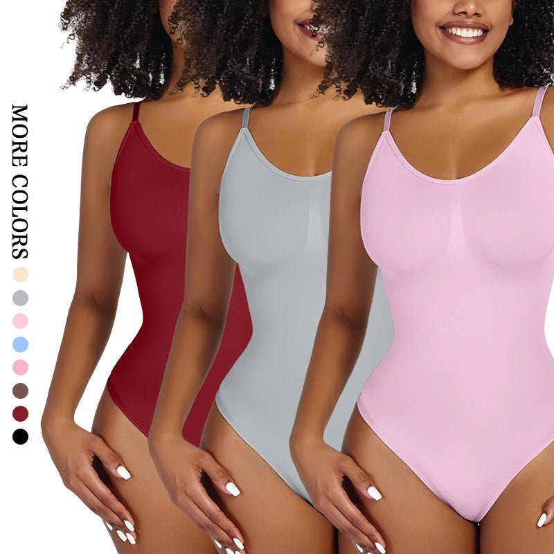 Smoothing Shapewear Bodysuit for Women  Full Body Shaper Thong Soft Body Shaping