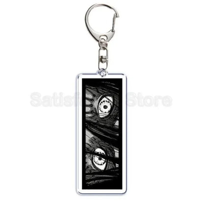 Hot Atan Allen Yeager Keychain Pendant Rtacking of The Giants Armin Arlert Levi Ackermole Playing Double Sided Acrylic Keyring