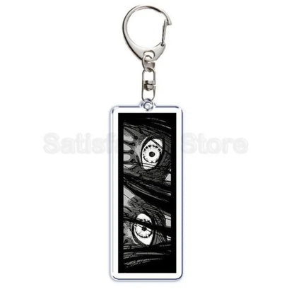 Hot Atan Allen Yeager Keychain Pendant Rtacking of The Giants Armin Arlert Levi Ackermole Playing Double Sided Acrylic Keyring