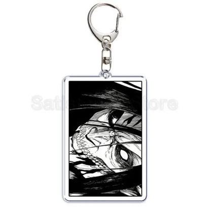 Hot Atan Allen Yeager Keychain Pendant Rtacking of The Giants Armin Arlert Levi Ackermole Playing Double Sided Acrylic Keyring