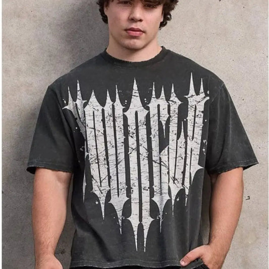 Men T-shirts Round Neck Fashion Loose And Comfortable Clothing