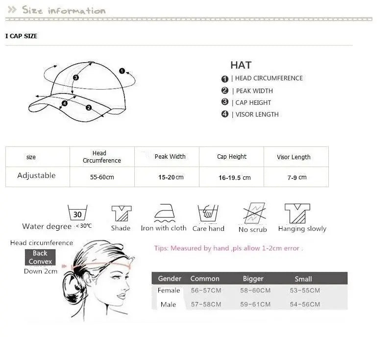 Women Men Snapback Adjustable Vintage Iron Chain Hats
