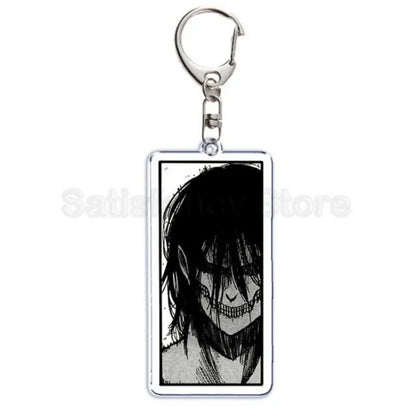 Hot Atan Allen Yeager Keychain Pendant Rtacking of The Giants Armin Arlert Levi Ackermole Playing Double Sided Acrylic Keyring