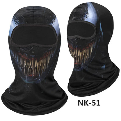 Skull Men Balaclava Mask Cycling  Face Cover Motorcycle Bicycle Headgear Full Face Bandana Breathable Windproof