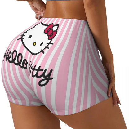 Custom Hello Kitty Cat Gym Shorts Women Athletic Shorts